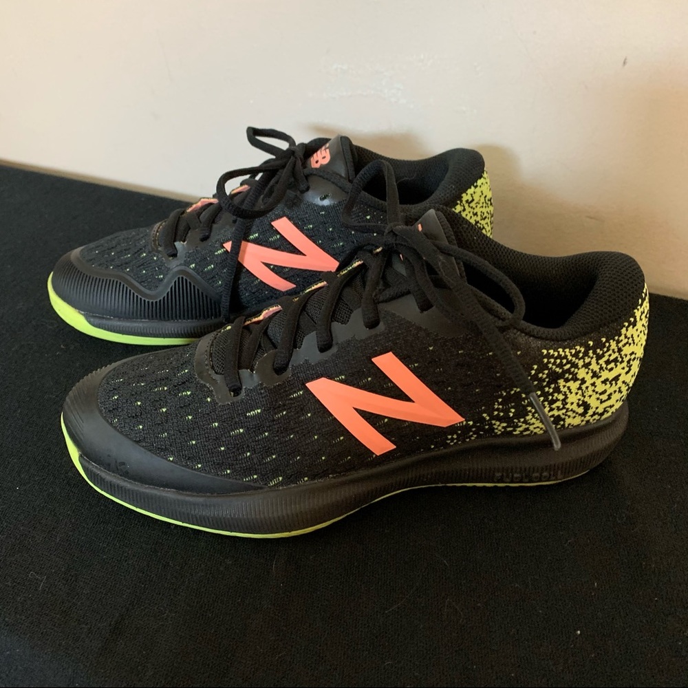 NEW BALANCE Black & Neon FUEL CELL 996 Athletic TENNIS Shoes SNEAKERS  6.5